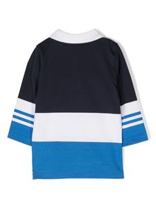 BOSS Kidswear Poloshirt met logoprint - Blauw