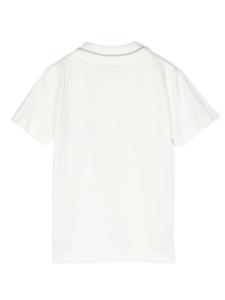 Roberto Cavalli Junior Poloshirt met monogrampatch - Wit