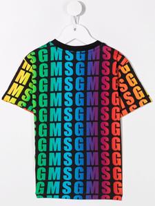 MSGM Kids T-shirt met logoprint - Blauw