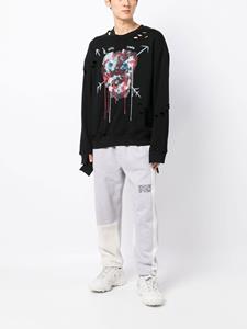Haculla Sweater met gerafeld-effect - Zwart