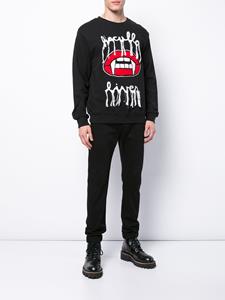 Haculla Sweater met print - Zwart