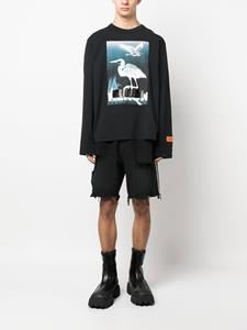 Heron Preston Sweater met grafische print - Zwart