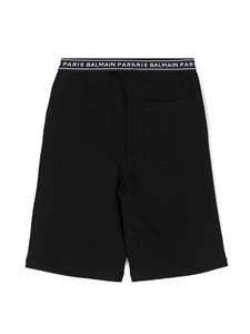 Balmain Kids Shorts met logoband - Zwart