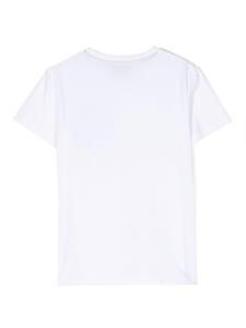 Missoni Kids T-shirt met contrasterende opgestikte zak - Wit