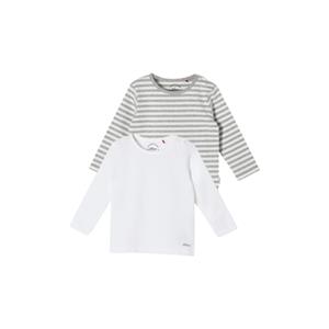s.Oliver s. Olive r Overhemd met lange mouwen multipack grijs/ white