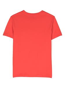 Lanvin Enfant T-shirt met geborduurd logo - Rood