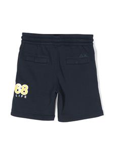 Sun 68 Shorts met elastische taille - Blauw