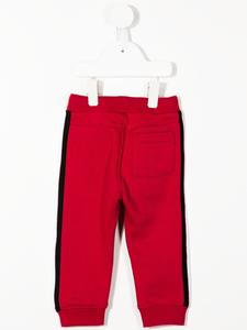 BOSS Kidswear Trainingsbroek met gestreept detail - Rood