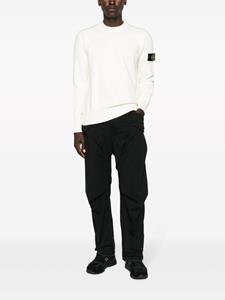 Stone Island Trui met Compass-logopatch - Wit