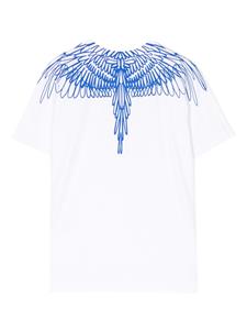 Marcelo Burlon County Of Milan Kids T-shirt met vleugelprint - Wit