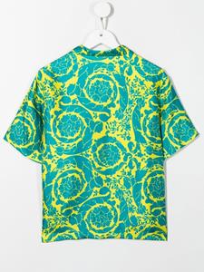 Versace Kids Shirt met tie-dye print - Blauw
