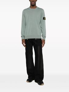 Stone Island Trui met Compass-logopatch - Groen