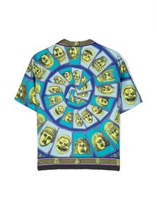 Versace Kids Shirt met barokprint - Groen