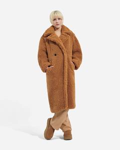 Ugg Gertrude Long Teddy Coat in Brown  Other