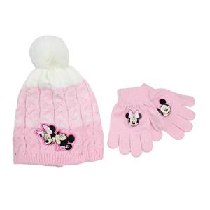 Disney Bonnet hiver avec pompon et gants Minnie