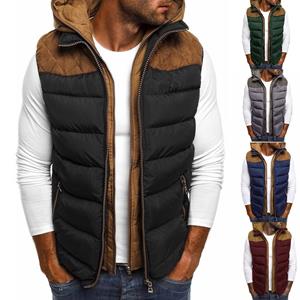 Limuyang 2023 Heren Hoodie Herfst Winter Rits Mode Kleur Gilet Vest Top Coat
