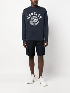 Moncler Sweater met logoprint - Blauw