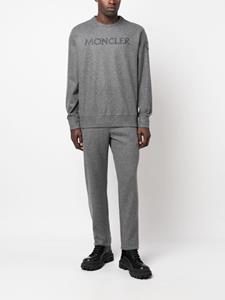 Moncler Sweater met geborduurd logo - Grijs