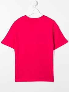 MSGM Kids T-shirt met logopatch - Roze