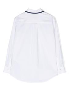 Monnalisa Shirt met geborduurd logo - Wit