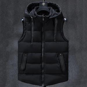 Smiao Plus Size L-7XL Men Warm Vest Hooded 2023 New Casual Autumn Winter Sleeveless Jackets For Men