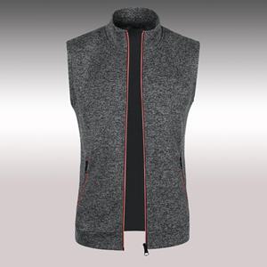 To Be Fashion 2023 Autumn/Winter New Men's Zipper Vest Fleece Knit Slim Fit Cardigan