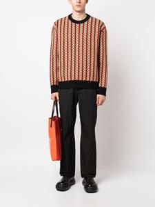 Lanvin Trui met chevron patroon - Rood