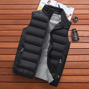 Air-Fashion-18 Winterwarm herenmode slank katoenen gewatteerd vest mouwloos donsjack