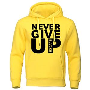 Boutique sports suit series 2 Men's Hoodies Brand Sweatshirts Soft Autumn Winter Tracksuit Never Give Up Print Tops Cotton Streetwear Quality Male Pullovers