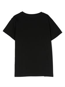 John Richmond Junior T-shirt met logoprint - Zwart