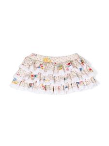 Natasha Zinko Kids Mini-rok met ruches - Beige