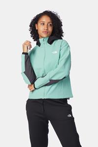 The North Face Athletic Outdoor Hoodie Softshell Jas Dames Middengroen/Donkergrijs