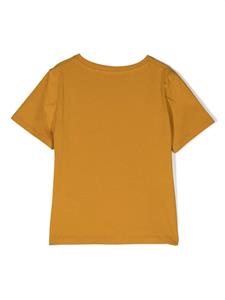 Bonpoint T-shirt met logoprint - Geel