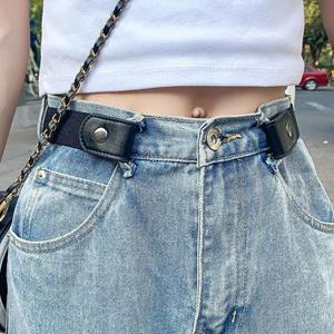 YZ Household Buckle-free Comfortable Invisible Belt for Jeans No Bulge Elastic Men Women Waistband Girdle