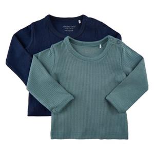 Minymo Long Sleeve Shirt 2 Pack Goblin Blue