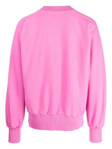 Late Checkout Sweater met logoprint - Roze