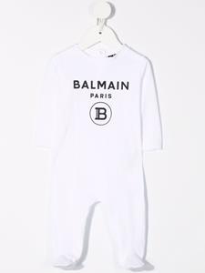Balmain Kids Pyjama met logoprint - Wit