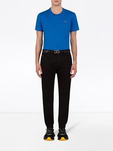 Dolce & Gabbana T-shirt met logoplakkaat - Blauw