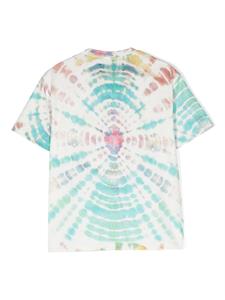 AMIRI KIDS T-shirt met tie-dye print - Wit