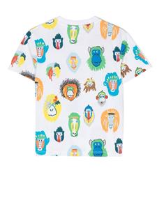 Stella McCartney Kids T-shirt met grafische print - Wit