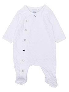 BOSS Kidswear Pyjama met monogram - Wit