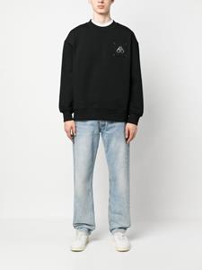 Moose Knuckles Sweater met logopatch - Zwart