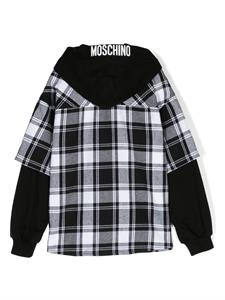 Moschino Kids Geruit overhemd - Zwart