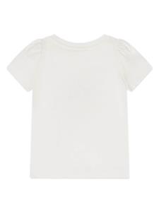 Monnalisa T-shirt verfraaid met stras - Wit