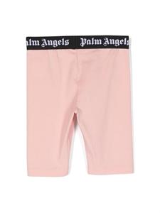 Palm Angels Kids Shorts met elastische taille - Roze