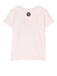 Philipp Plein Junior T-shirt met teddybeerprint - Roze