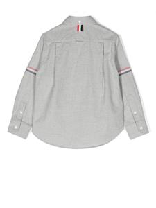 Thom Browne Kids Shirt met streepdetail - Grijs