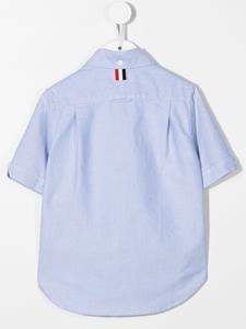 Thom Browne Kids Shirt met logopatch - Blauw
