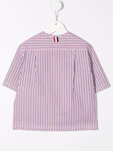 Thom Browne Kids Overhemd met korte mouwen - Rood