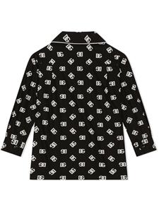 Dolce & Gabbana Kids Shirt met monogramprint - Zwart
